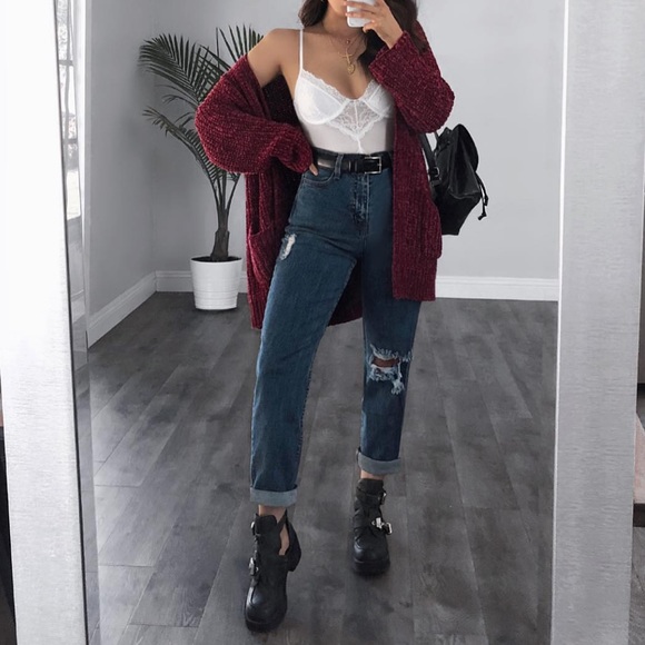 Denim - High Waisted Mom Jeans